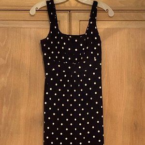 Flirty polka dot sundress.